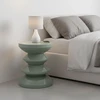 Relaxdays Šoninis staliukas ir taburetė Zigzag