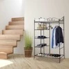Relaxdays Spinta, metalas, 172x105x45 cm, juoda