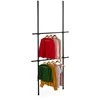 Relaxdays Spinta sistema, 165x75x11 cm iki 300x120x11 cm, Juoda