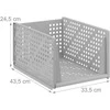 Relaxdays Spintelių organizavimo dėžės, 13x33,5x43,5 cm, plastikas