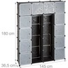 Relaxdays Spintų sistema 180x145x36,5 cm, plastikas ir metalas