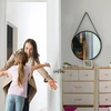 Relaxdays Bambukinė komoda, 5 stalčiai, 2 dydžių