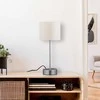 Relaxdays Stalinė lempa, 40x16 cm, sidabrinė, kreminė