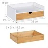 Relaxdays Stalinis organizatorius, 11x32x22 cm, balta