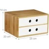 Relaxdays Stalinis organizatorius, 14x25x20 cm, rudas