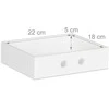 Relaxdays Stalinis organizatorius, 14x25x20 cm, rudas