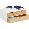Relaxdays Stalinis organizatorius, 14x33x21 cm, balta