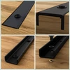 Relaxdays Stalo atramos rinkinys, 3 vnt., metalas, 3 dalys