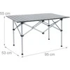 Relaxdays Stalo stalas, 55x95x53 cm