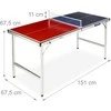 Relaxdays Stalo teniso stalas, sulankstomas, 67,5x151x67,5 cm