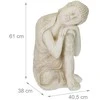Relaxdays Statula, Buda, 61x40.5x38 cm, Balta