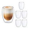 Relaxdays Latte Macchiato stiklinės 350 ml