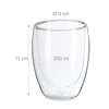 Relaxdays Latte Macchiato stiklinės 350 ml