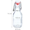 Relaxdays 24 buteliukų su užsegamu kamščiu rinkinys 100 ml