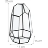 Relaxdays Geometrinis stiklinis terariumas 25 cm