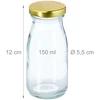 Relaxdays 24 mažų stiklinių buteliukų rinkinys 150 ml