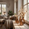 Relaxdays Stiklinių vazų rinkinys, 12 dalių rinkinys, skaidrus