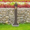 Relaxdays Stovintis fontanas, 71x17x21 cm, rudas, auksinis