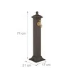 Relaxdays Stovintis fontanas, 71x17x21 cm, rudas, auksinis