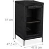Relaxdays Stovyklavimo spintelė, 87x47.5x47.5 cm, pilka