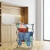 Relaxdays Sulankstoma drabužių džiovyklė, 106x43-74x38 cm, juoda