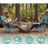Relaxdays Sulankstoma paplūdimio kėdė, puodelio laikiklis