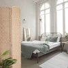 Relaxdays Sulankstoma pertvara, 170x160x2 cm, natūrali mediena, popierius
