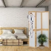 Relaxdays 3 dalių sulankstoma širma su bambukiniu rėmu
