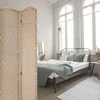 Relaxdays Sulankstoma pertvara, 180x180x2 cm, natūralios spalvos
