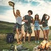 Relaxdays Sulankstoma kempingo taburetė su krepšiu