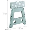 Relaxdays Sulankstoma taburetė 39,5x38,5x32 cm balta, plastikas
