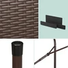 Lauko baldų komplektas Relaxdays 3 dalių sulankstomas alaus palapinės komplektas, juodas