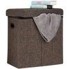 Relaxdays Sulankstomas pufas, 49,5x46x25,5 cm