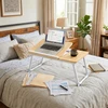 Relaxdays Sulankstomas staliukas nešiojamam kompiuteriui su medienos imitacijos paviršiumi