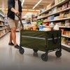 Relaxdays Sulankstomas vežimėlis su galine atvarta, sulankstomas, laikymui