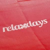 Relaxdays Stačiakampės formos lizdinės sūpynės raudonos spalvos