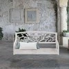 Relaxdays Sūpynės suoliukas, 190x133x55 cm, Balta, Plienas