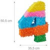 Kodustaar Skaičiaus piñata su lazda ir kauke
