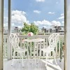 Lauko baldų komplektas Relaxdays Terasos bistro komplektas, 67x60 cm stalas, 85x41x41 cm kėdės, aliuminis