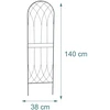 Relaxdays Trellis 140x38x1 cm Juodas plienas