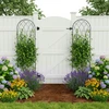 Relaxdays Trellis 140x38x1 cm Juodas plienas
