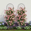 Relaxdays Trellis 140x38x1 cm Juodas plienas