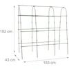 Relaxdays Trellis 182x183x43 cm žalia metalinė