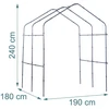 Relaxdays Trellis 240x190x180 cm Juoda Žalia Metalas