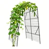 Relaxdays Trellis Arch 230x140x198 cm Juoda Žalia Metalas