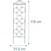Relaxdays Trellis komplektas 116x31,5x1 cm Juodas plienas