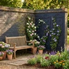 Relaxdays Trellis komplektas 116x31,5x1 cm Juodas plienas