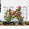 Relaxdays Trellis komplektas 116x31,5x1 cm Juodas plienas