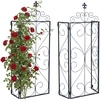 Relaxdays Trellis komplektas 122x40x20 cm Juodas plienas