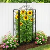 Relaxdays Trellis komplektas 122x40x20 cm Juodas plienas